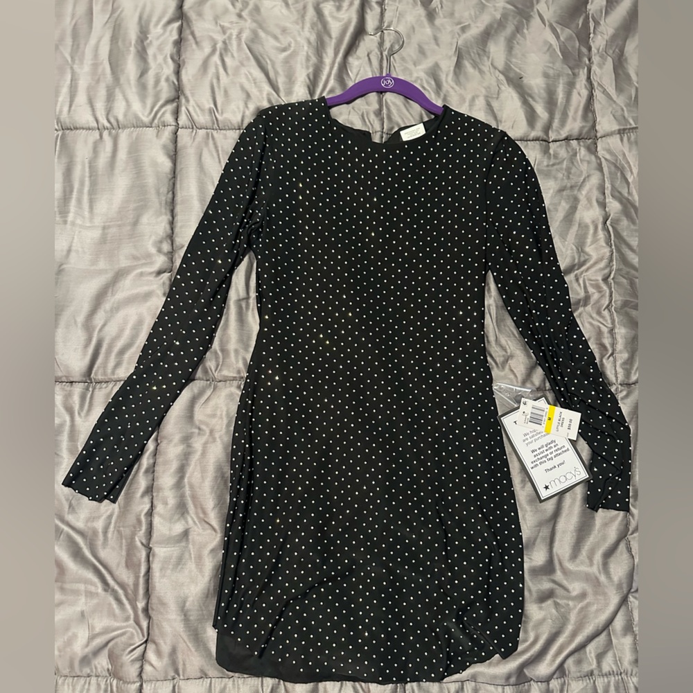 Little black sparkly dress size medium (juniors) new with tags